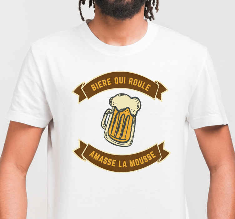 Tshirt bière qui roule TenStickers