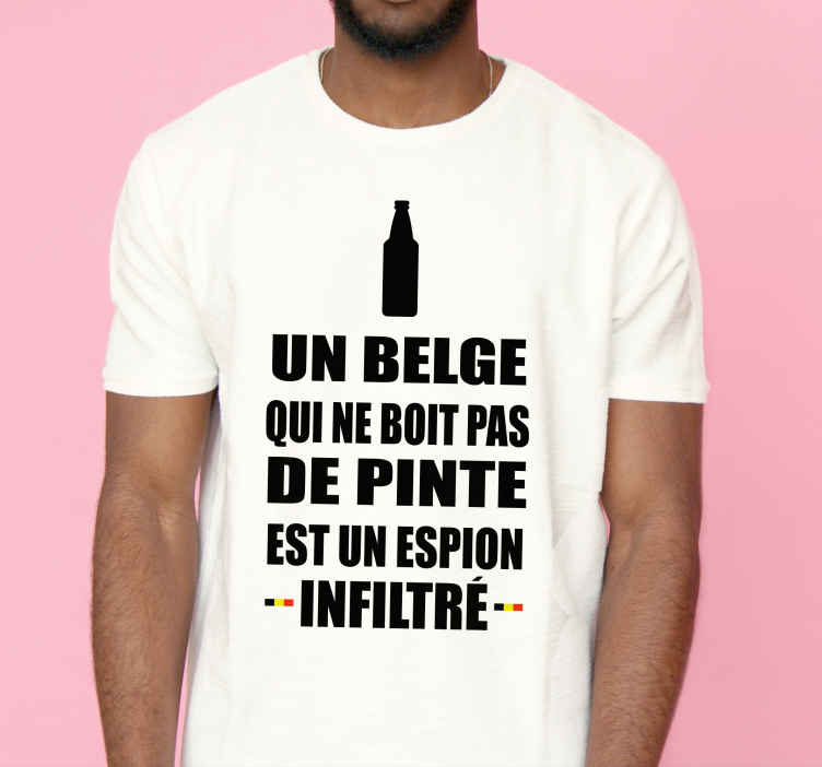 Tee-shirt espion infiltré Belgique - TenStickers