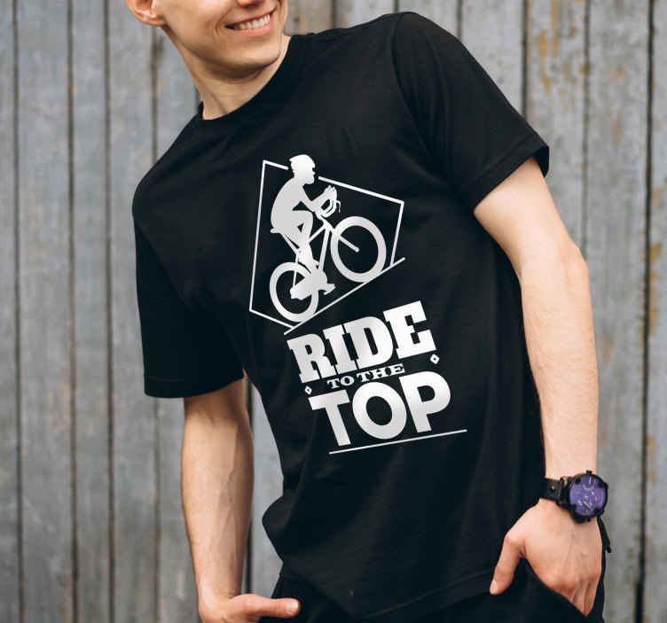 Onderweg naar de top shirt - TenStickers