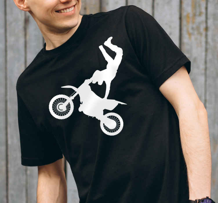 motor rijder freestyle shirt - TenStickers