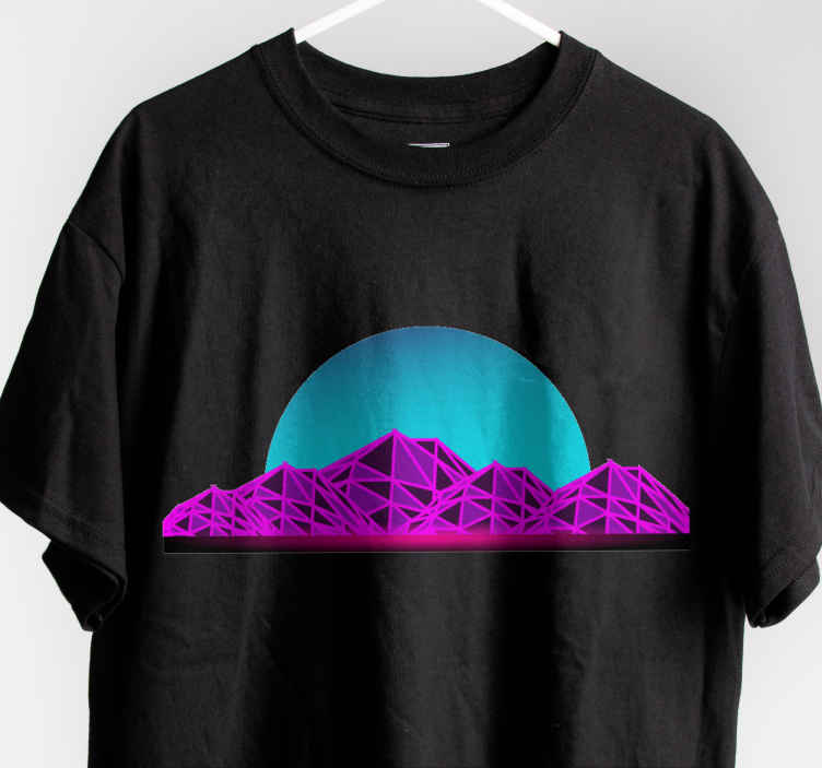 Camiseta original retrowave - diseño