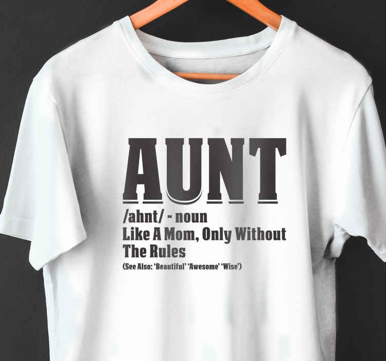 aunt-noun-t-shirt-tenstickers