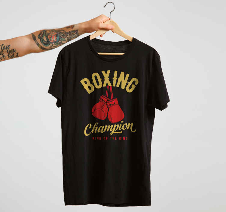 Boksen champion tshirt TenStickers