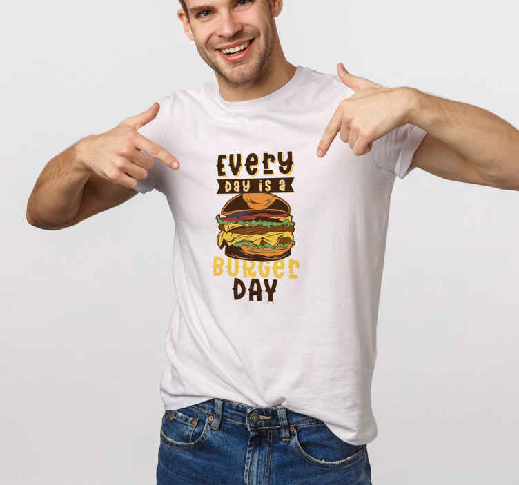 Burger Block food t-shirt - TenStickers