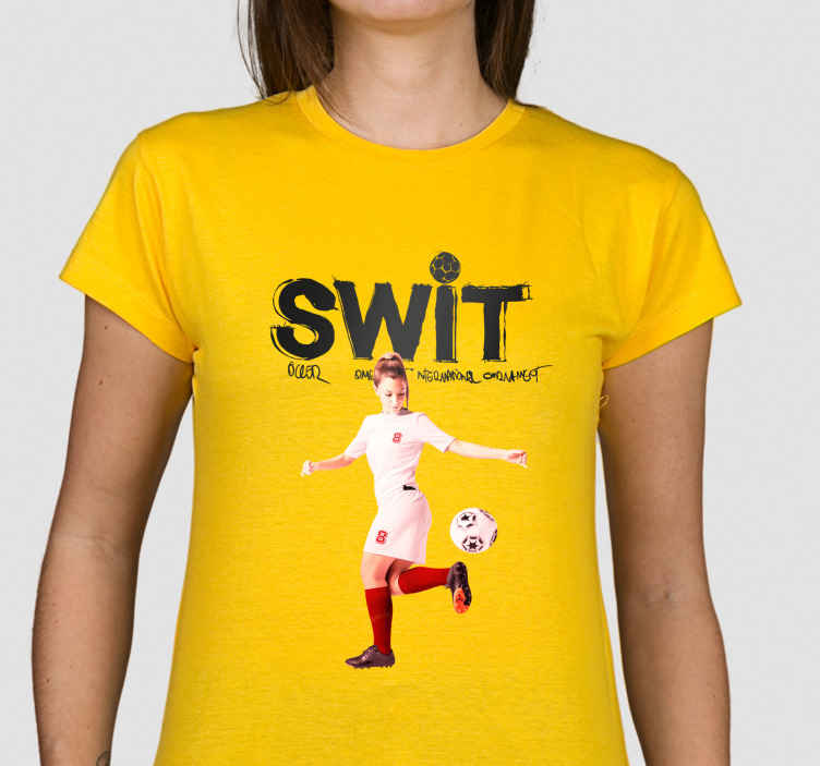 Camiseta SWIT Personalizada Amarilla