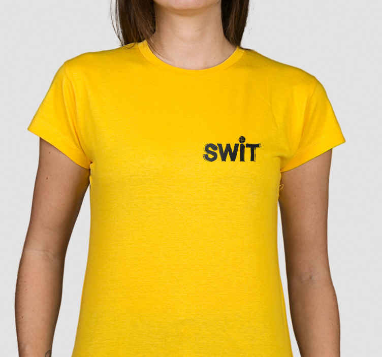 Camiseta SWIT Logo mini amarilla