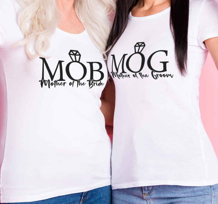 Mother Bride Groom Duo Mother daughter t shirt - TenStickers