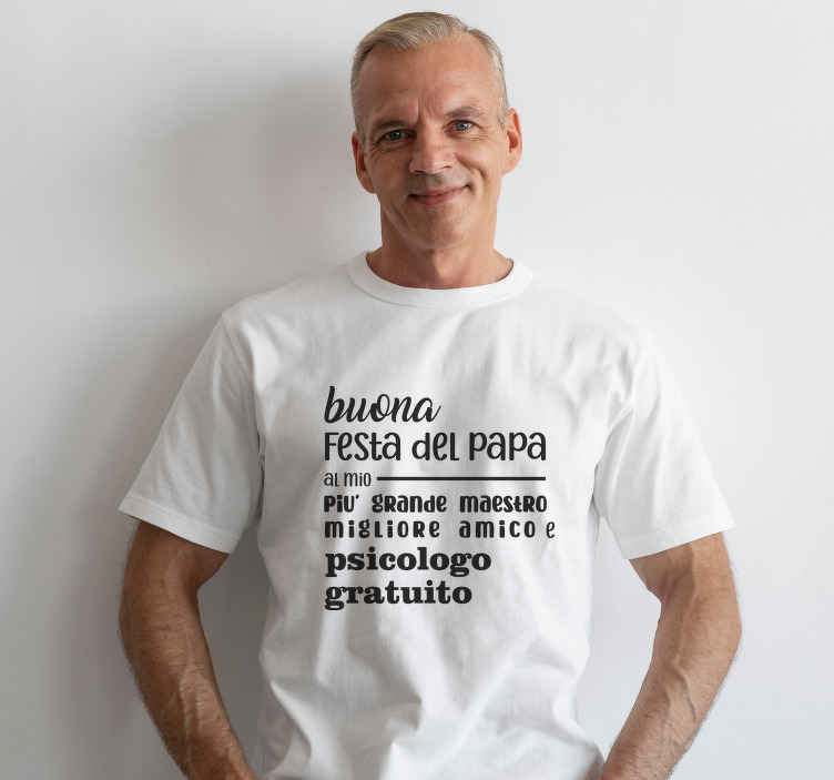 T-shirt per festa del papà con scritta amico - TenStickers