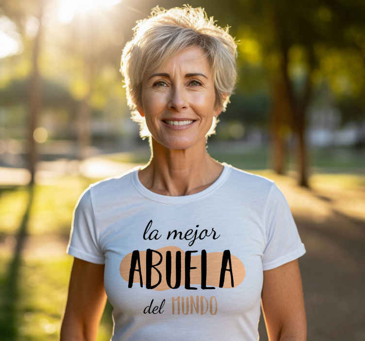 Camiseta mejor abuela de textoMejor abuela de texto - TenVinilo