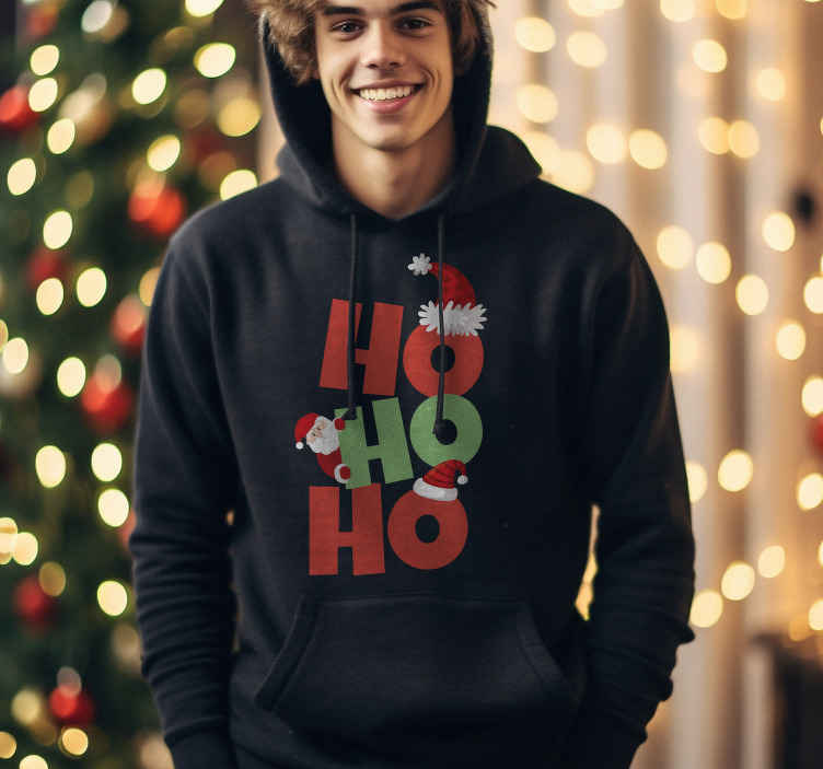 TenStickers Ho hoodie - Christmas Santa Claus \