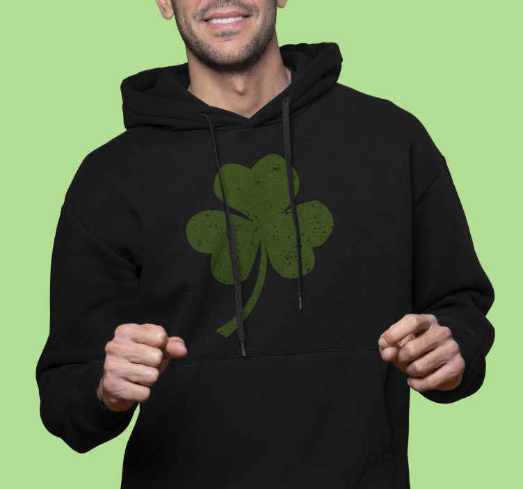 Shamrock Design St Patrick's Hoodie  - TenStickers