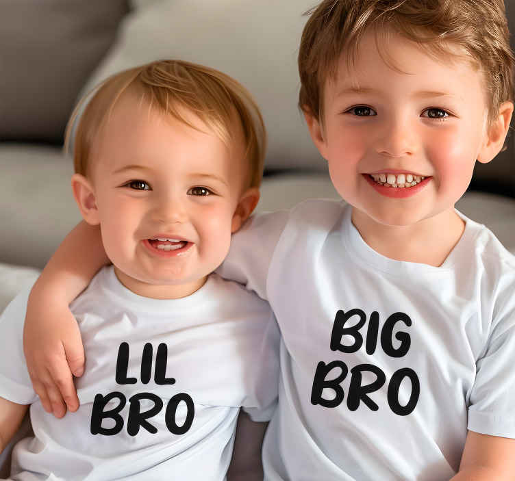 Camiseta de niños hermano mayor y pequeño - TenVinilo