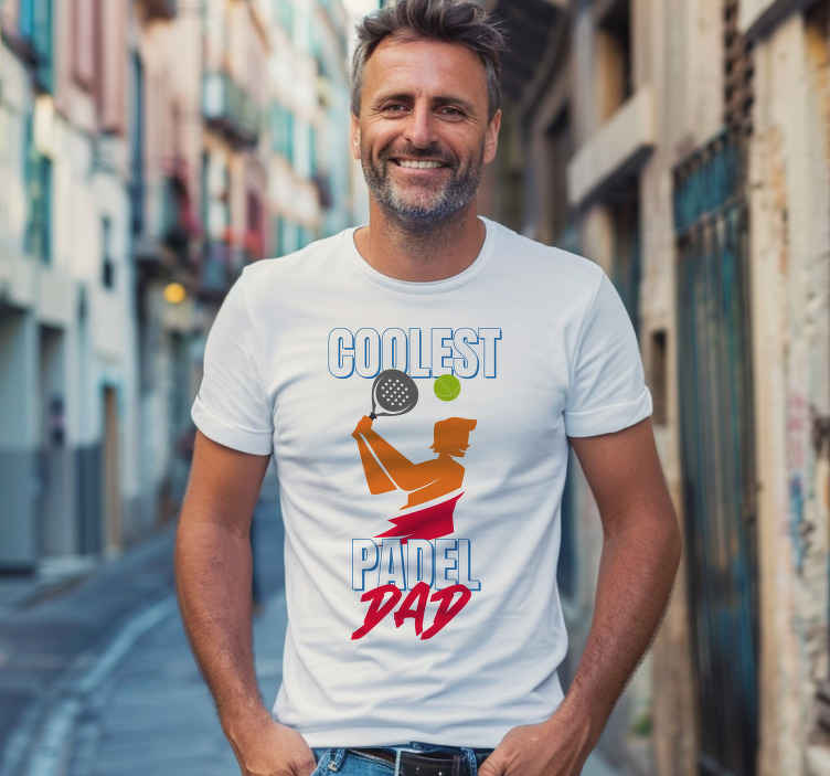 coolest paddle dad custom t-shirt - TenStickers