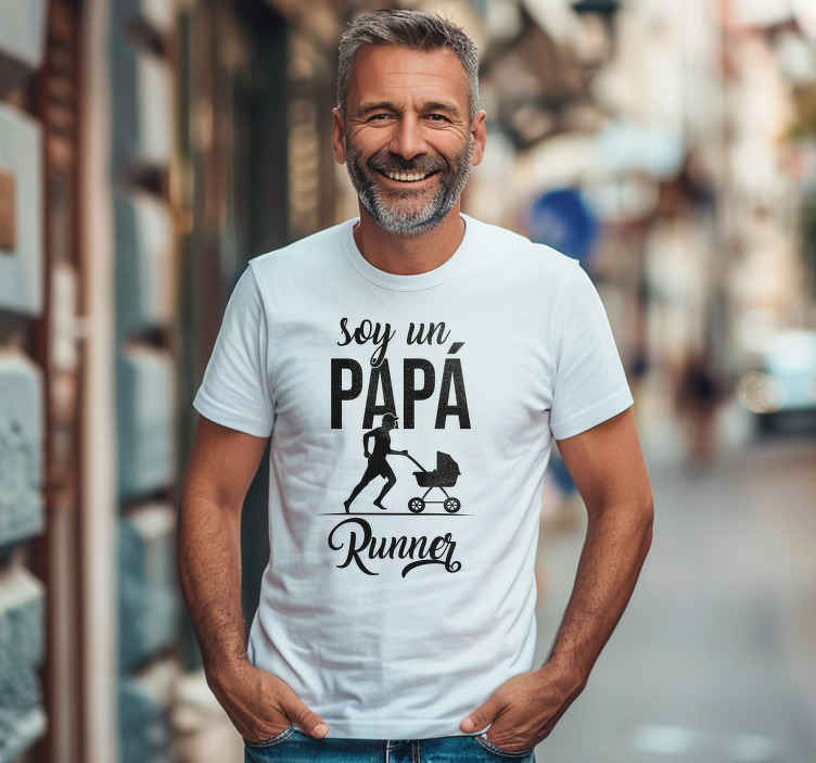 Camiseta soy un papá corredor - TenVinilo