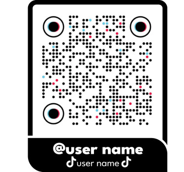 Original T Shirt TikTok QR-Code - TenStickers