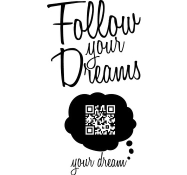 Original T Shirt folge deinem traum-qr-code - TenStickers