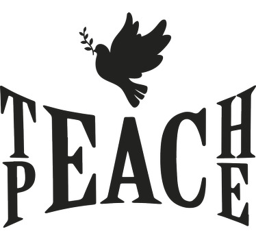 Maglie teach peace - TenStickers