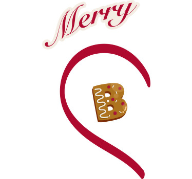 Jule-hettegensere personlig med navnebokstaver par t-skjorte - Tenstickers