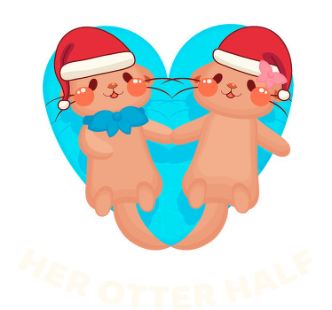 Pärchen T Shirts sie und seine otterhälfte - TenStickers