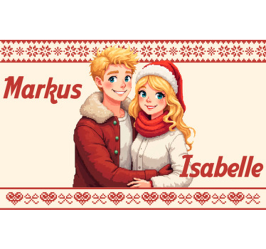 Du og meg kan personlig tilpasses for alltid par t-skjorte - Tenstickers