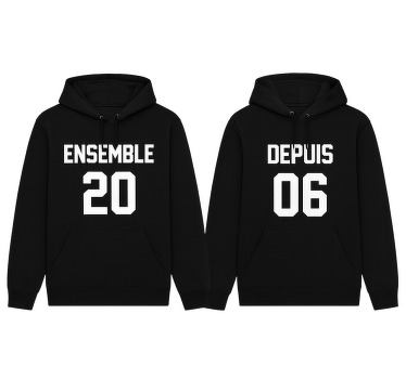 Sweatshirt couple ensemble depuis - TenStickers
