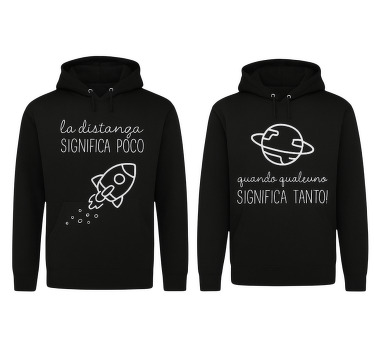 Felpa la distanza significa poco - TenStickers