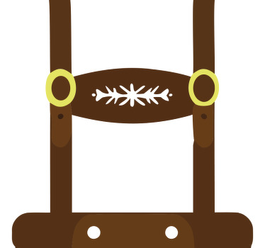 Original T Shirt lederhosen - TenStickers