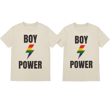 Párové trička síla lgbt kluků - TenStickers