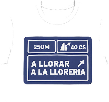 Camiseta señal de advertencia de llanto - TenVinilo