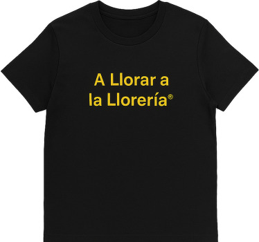 Camiseta amarillo llanto y alegría - TenVinilo