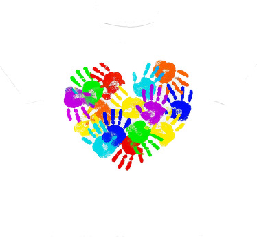 Magliette impronte a forma di cuore - TenStickers