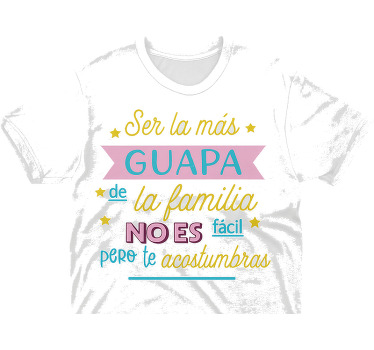 Camiseta la más hermosa - TenVinilo