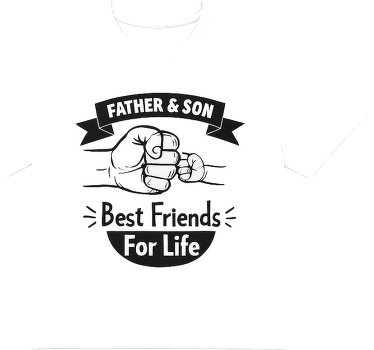 Maglietta padre e figlio pugno di padre - TenStickers