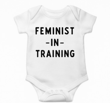 Baby t-shirt feminist in opleiding - TenStickers