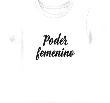 Camiseta de mujeres al poder con frase poder femenino empowering  - TenVinilo
