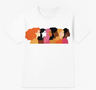 T-shirt diverse vrouwenprofielen - TenStickers