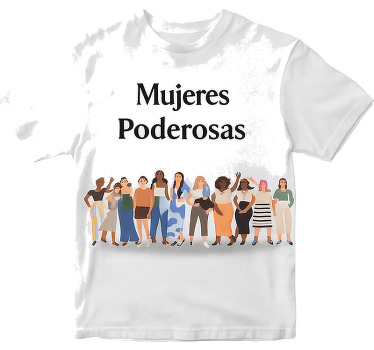 Camiseta de mujeres al poder unión sin fronteras - TenVinilo