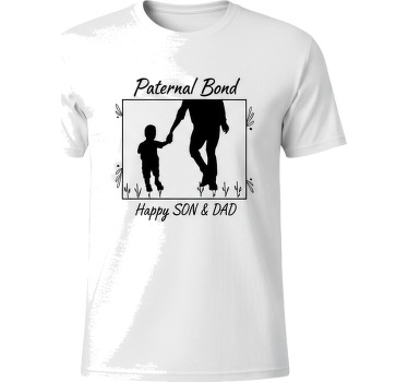 Father and son t-shirt paternal connection tee - TenStickers