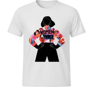 T-shirt collage femmes et pouvoir - TenStickers