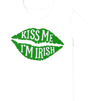 Kiss me i'm irish shirt st patrick's day green kisses - TenStickers