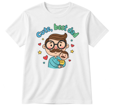 Vatertag t shirt süßester bester papa - TenStickers