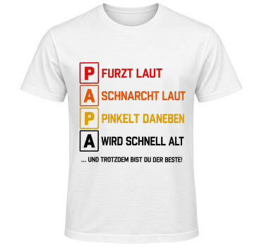 Vatertag t shirt lustige erklärung für den besten papa - TenStickers