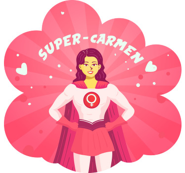 Superwoman for girl with name kids t shirt - TenStickers