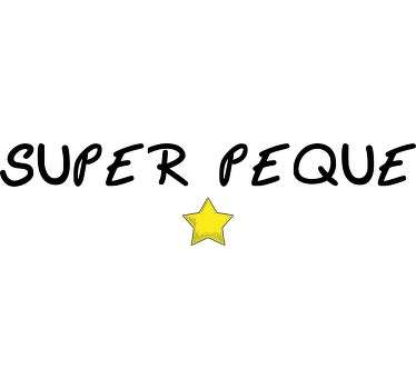 Camiseta infantil super peque - TenVinilo