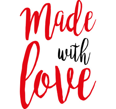 Sevgi ile yapılan bebek t-shirt - TenStickers