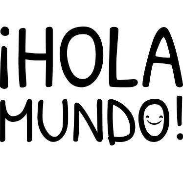 Camiseta bebé Hola Mundo - TenVinilo