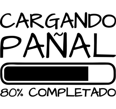 Camiseta bebé cargando pañal - TenVinilo