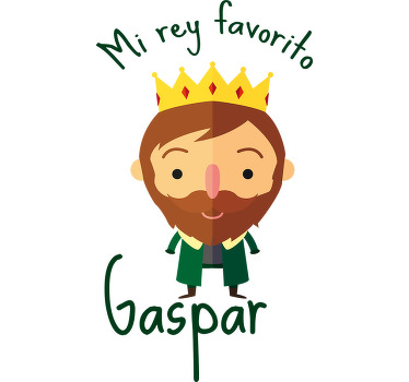 Camiseta navideña Rey Gaspar - TenVinilo