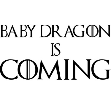 T-shirts drôles de mère pour les mères enthousiastes de la série de jeux du trône et qui sont enceintes. Le message sur ce t-shirt est "bébé dragon arrive".