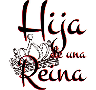 Camiseta para madre e hija reina y princesa - TenVinilo